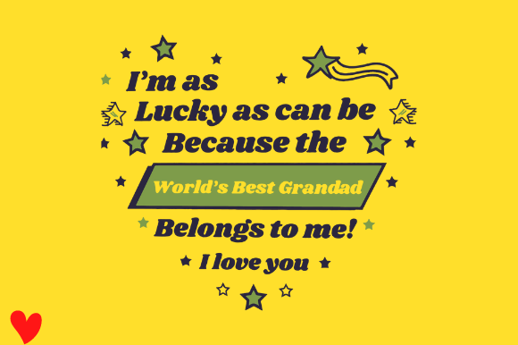 FATHERS DAY DAD HEART Graphic Design