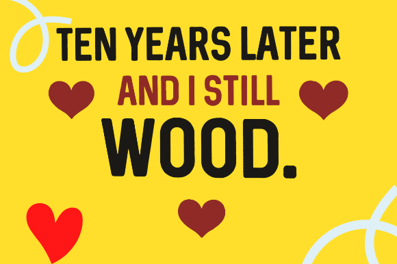 Funny 10th Anniversary Gift Graphics for Crafts
