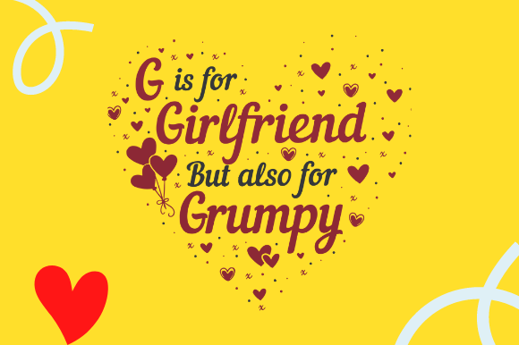 GIRLFRIEND BOYFRIEND NOVELTY Graphics for Crafts