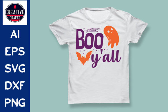 Halloween SVG Design T-Shirt Boo: Graphics for Crafts