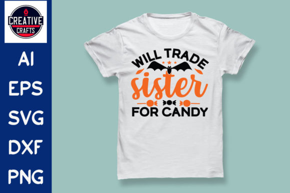 Halloween SVG Design T-shirt Candy