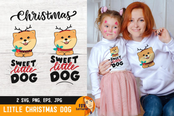 Little Dog SVG, PNG Christmas Quote