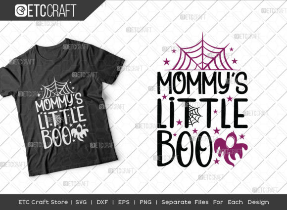 Mommy’s Little Boo SVG Cut File Spider: Graphics for Crafts & Branding