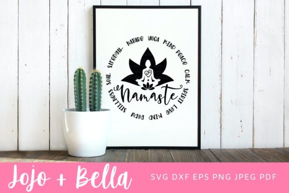 Namaste Yoga Graphics for Crafts
