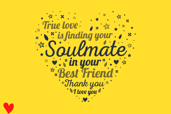 SOULMATE HEART BEST FRIEND PLAQUES LOVE