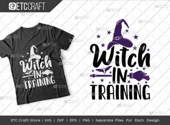 Witch in Training SVG Cut File Baby: Graphics for Crafts